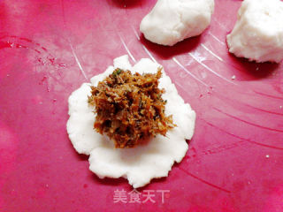 笋干腊肉团子的做法步骤：6