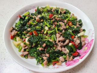 雪里红炒肉沫的做法步骤：8