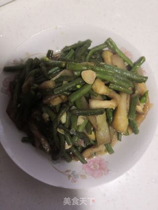 豆角炒圆茄子的做法步骤：11