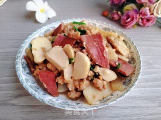 肉末火腿烧芋艿的做法步骤：13