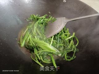 清炒油菜的做法步骤：6