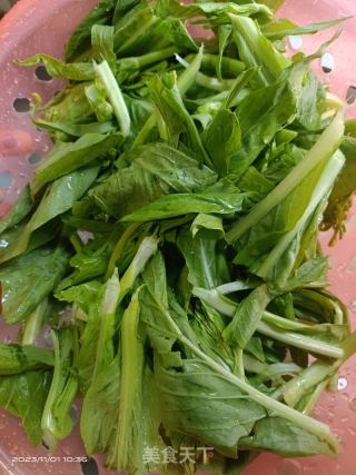 清炒白菜苔的做法步骤：1