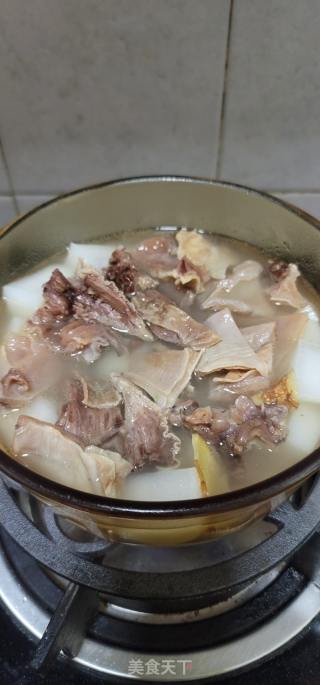 清汤牛腩炖白萝卜的做法步骤：14