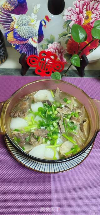 清汤牛腩炖白萝卜的做法步骤：18