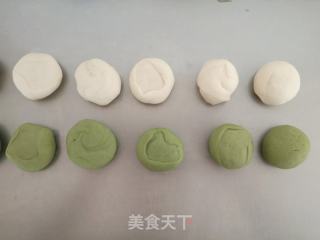 双色玫瑰花卷的做法步骤：5