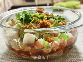 凉拌金针菇小海鲜的做法