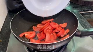 番茄炒鸡蛋牛肉的做法步骤：7