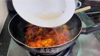 番茄炒鸡蛋牛肉的做法步骤：10