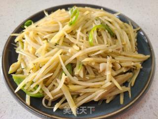 醋溜红皮土豆丝的做法步骤：6