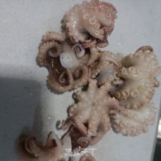 皱皮椒炒章鱼腿的做法步骤：9