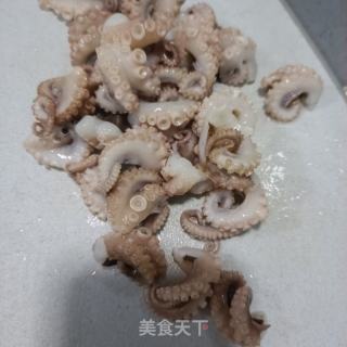 皱皮椒炒章鱼腿的做法步骤：10