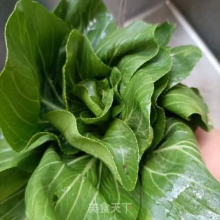 烤贝炒油菜的做法步骤：2