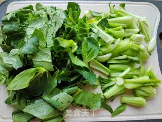 青菜炒粉皮的做法步骤：3