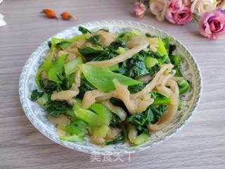青菜炒粉皮的做法步骤：8