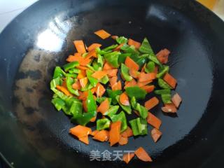 胡萝卜青椒炒蛋的做法步骤：5