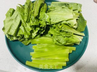 莴笋水煮肉片的做法步骤：2
