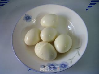 虎皮鸡蛋烧望潮的做法步骤：2