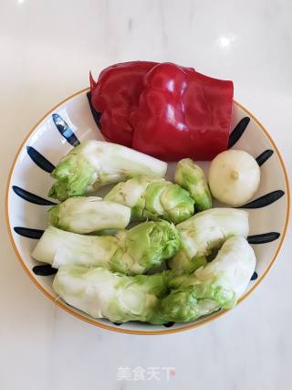 清炒儿菜的做法步骤：1