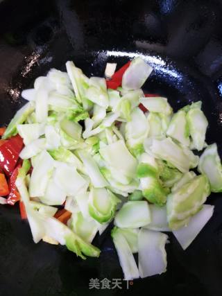 清炒儿菜的做法步骤：5