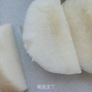 雪莲子彩虹梨汤的做法步骤：4