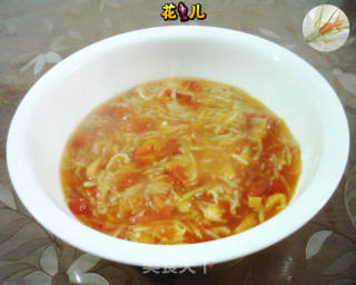 油豆腐番茄夜开花羹的做法