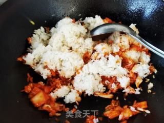 辣白菜炒饭的做法步骤：7