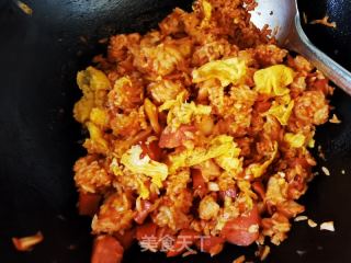 辣白菜炒饭的做法步骤：8
