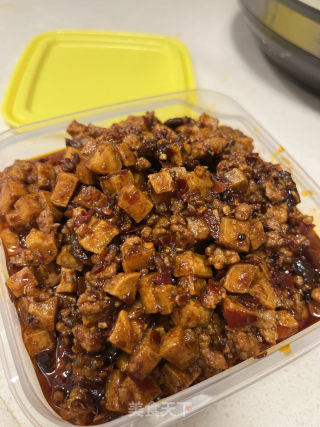豆干肉末米线酱的做法步骤：7