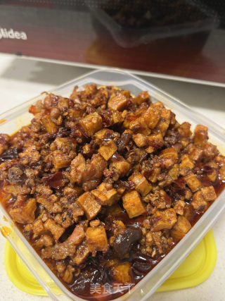 豆干肉末米线酱的做法步骤：8