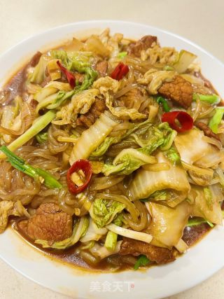低卡猪肉白菜炖粉条的做法步骤：11