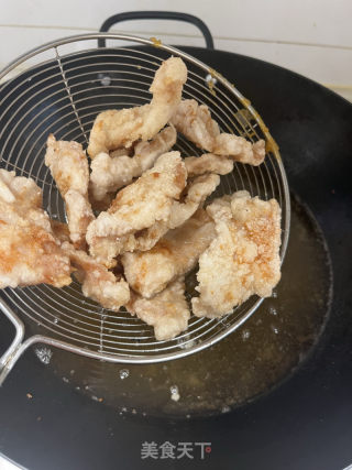 锅包肉的做法步骤：8