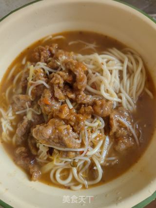 肉片豆芽面的做法步骤：11