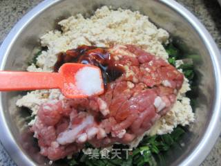 韭菜肉末豆腐馅饺子的做法步骤：10