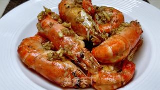 蒜蓉黄油虾的做法步骤：12