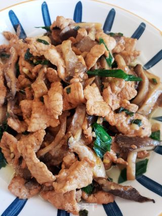 鲜香美味蘑菇炒肉片的做法步骤：9