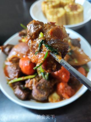 胡萝卜焖羊肉的做法步骤：9