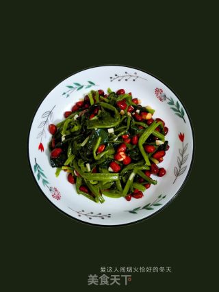老醋花生菠菜的做法