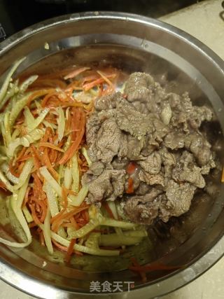 蔬菜拌牛腱子肉的做法步骤：8