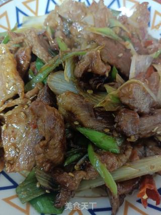 爆炒羊肉的做法步骤：9