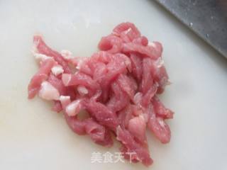 瘦肉双椒炒荞麦面的做法步骤：3