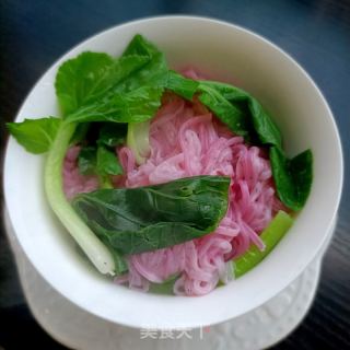 秃黄油拌火龙果面的做法步骤：5
