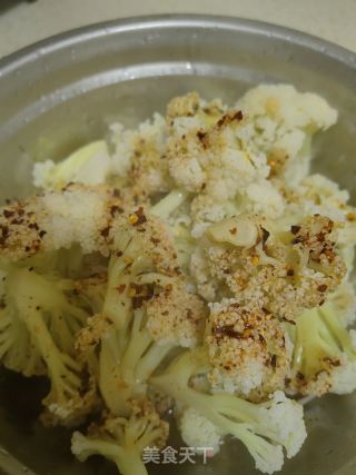 辣椒汁淋花菜的做法步骤：8