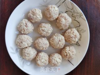 菠菜煮豆腐丸子的做法步骤：5