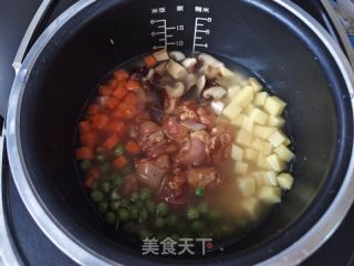 饭菜一锅出—鸡腿土豆焖饭的做法步骤：9