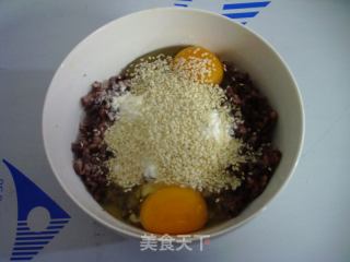 三色糙米饭饼的做法步骤：3