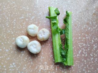 芥菜梗荸荠炒肉片的做法步骤：3