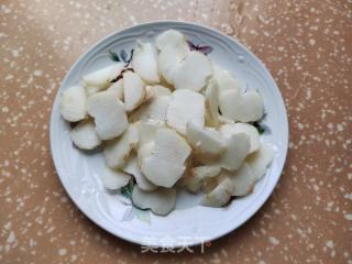芥菜梗荸荠炒肉片的做法步骤：5