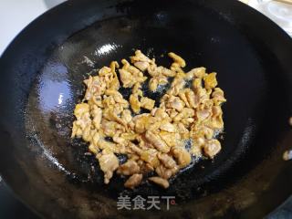 芥菜梗荸荠炒肉片的做法步骤：6