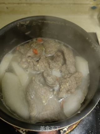 冬瓜牛肉片汤的做法步骤：5