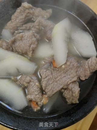 冬瓜牛肉片汤的做法步骤：6